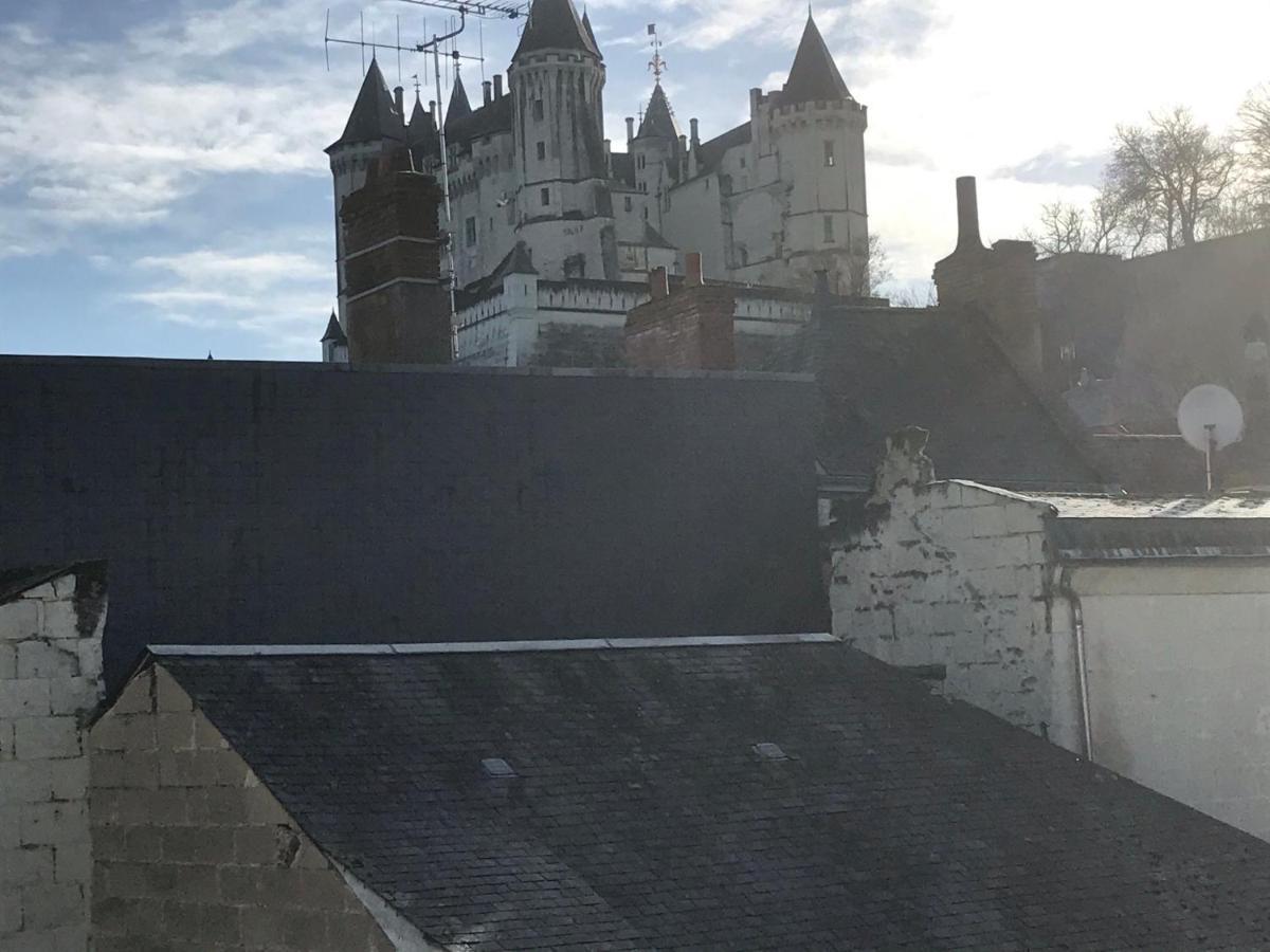 Jolie Maison Tuffeau Centre De Saumur Avec Local Velos 쏘뮤흐 외부 사진