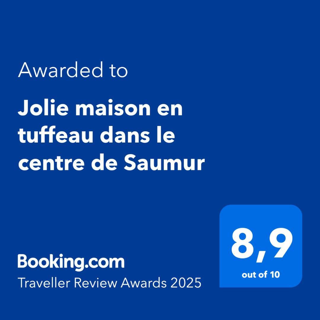 Jolie Maison Tuffeau Centre De Saumur Avec Local Velos 쏘뮤흐 외부 사진